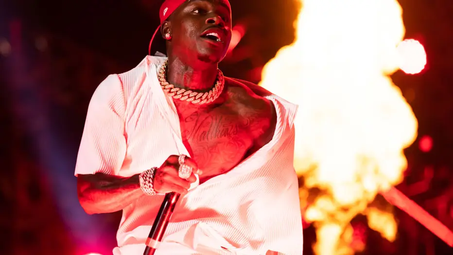 Audience at a DaBaby concert